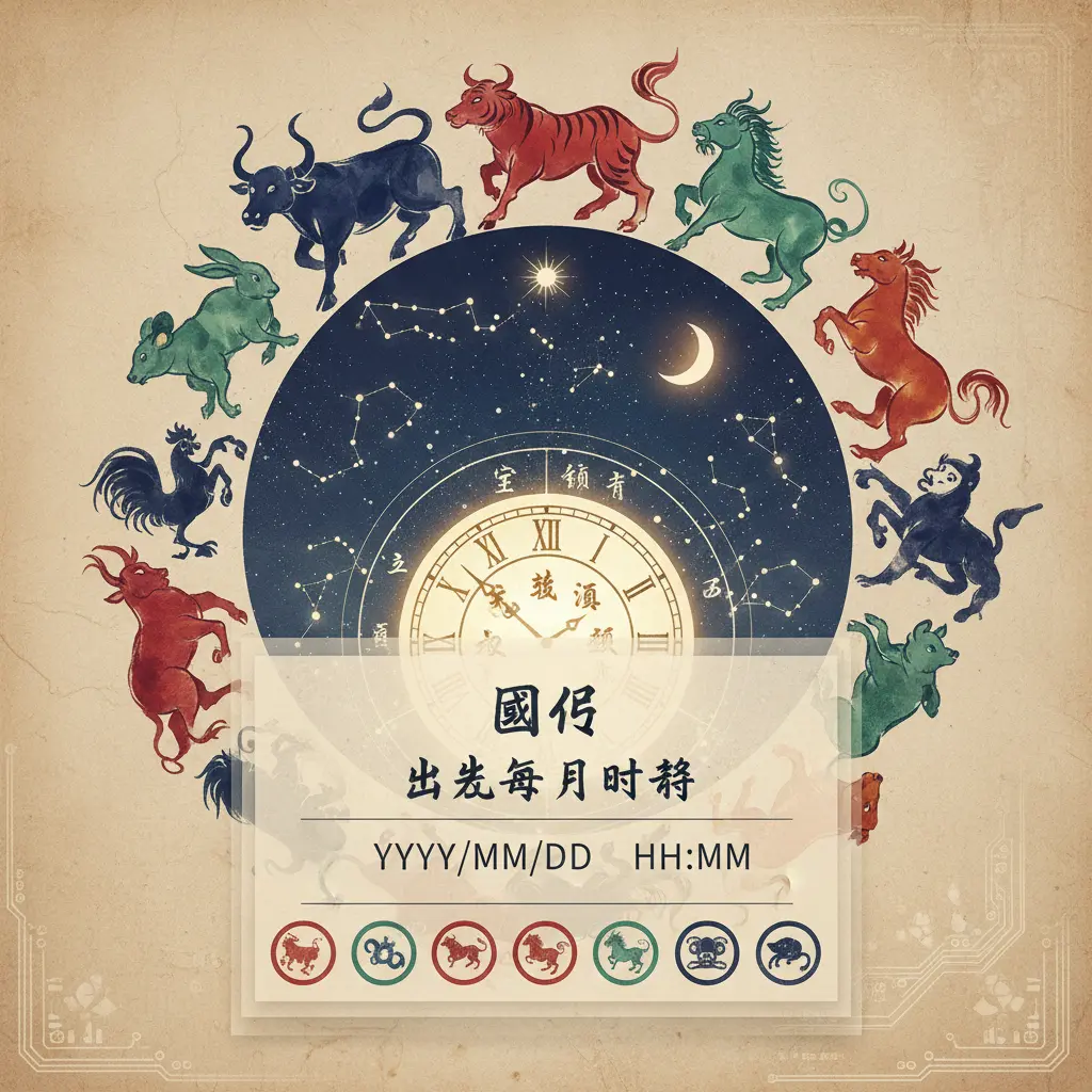 國曆出生年月日時 - 生肖