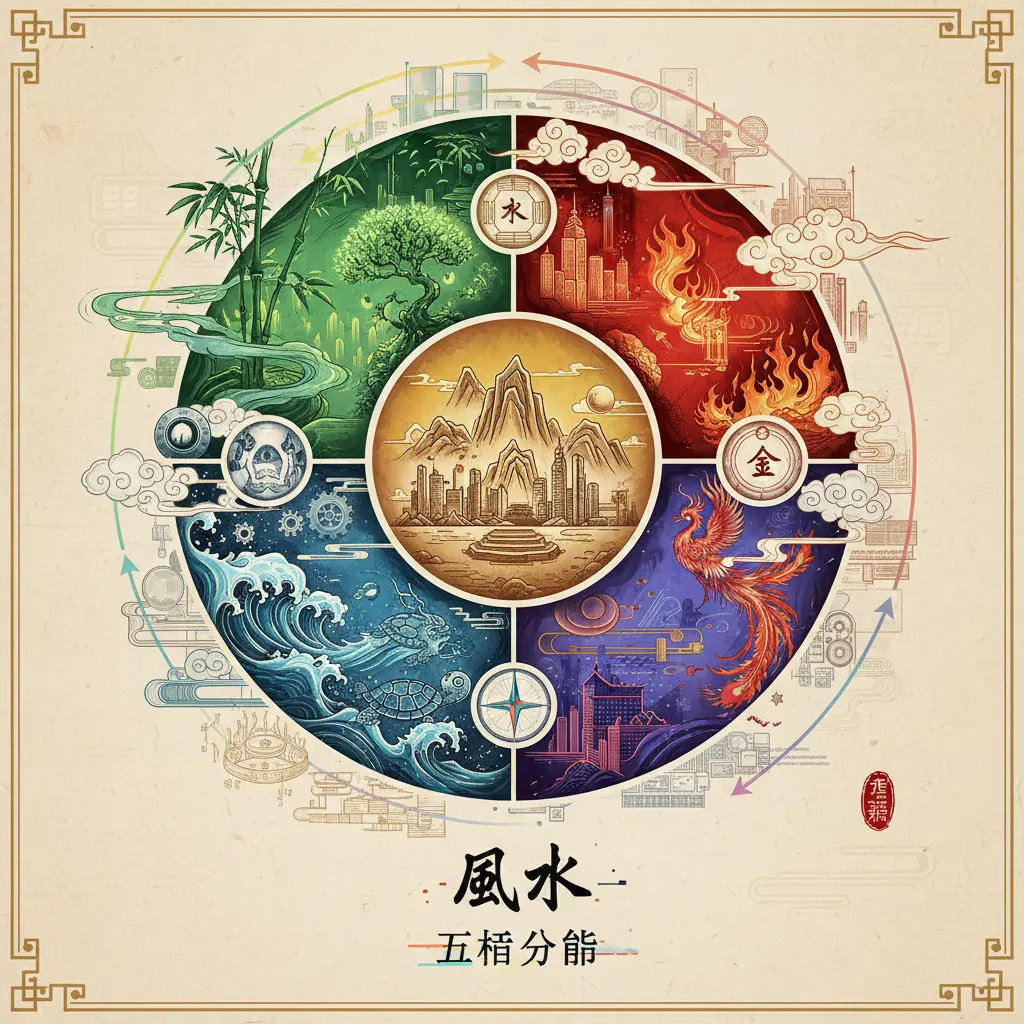 五行分佈 - 風水