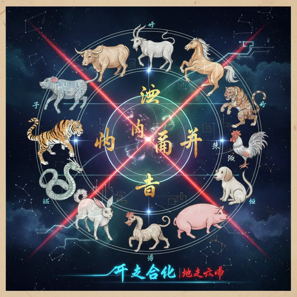 干支合化 - 地支六沖