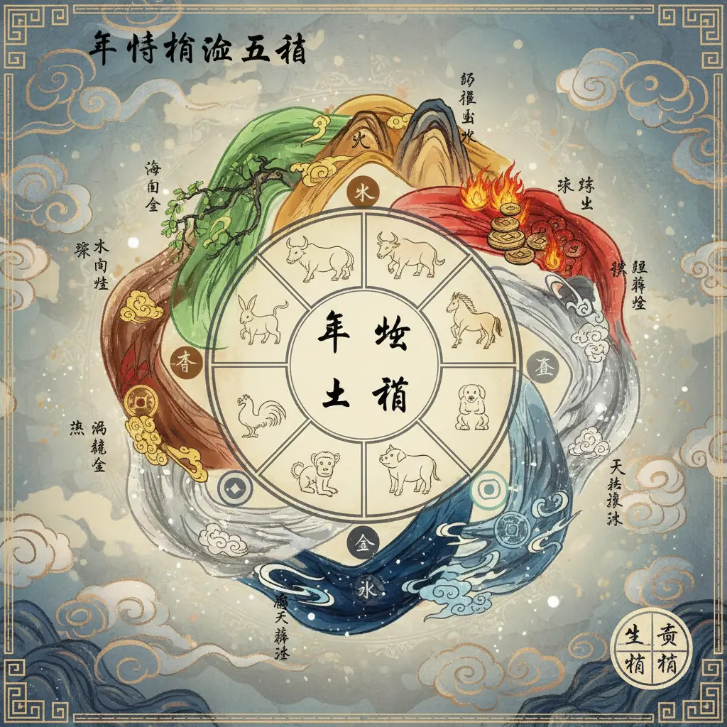 生肖論命 - 年命納音五行