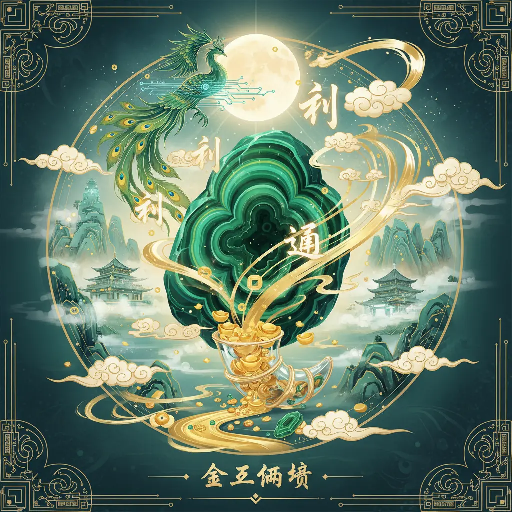 財運 - 孔雀石