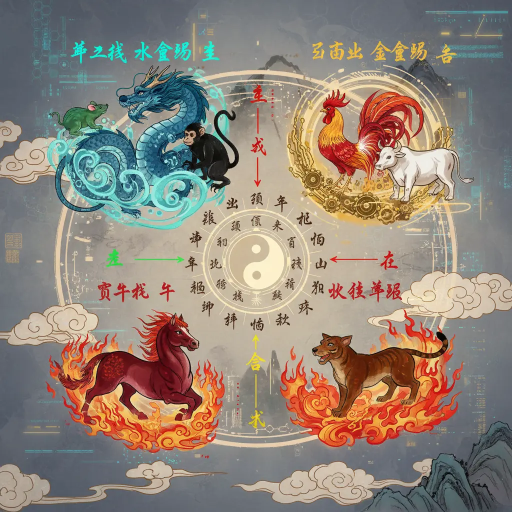 生克合 - 地支三會局