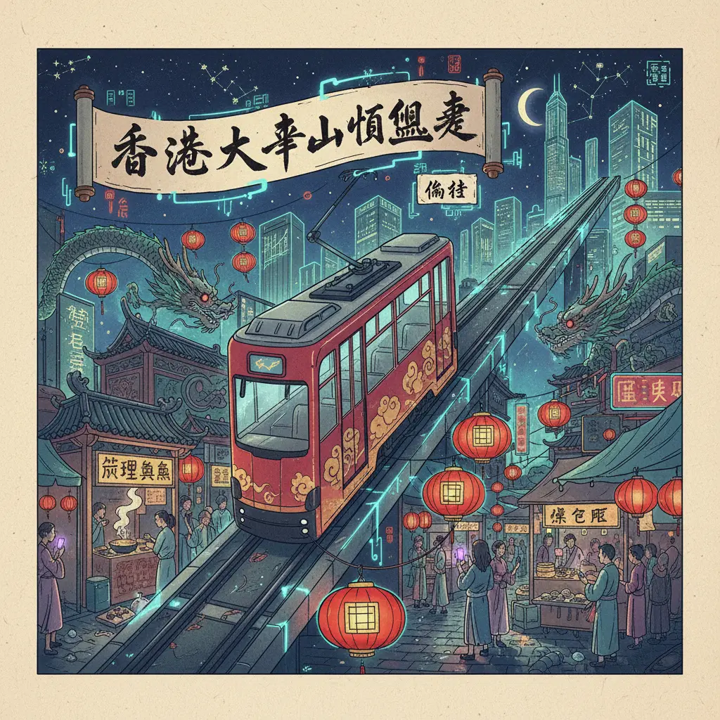 廟街 - 香港太平山頂纜車