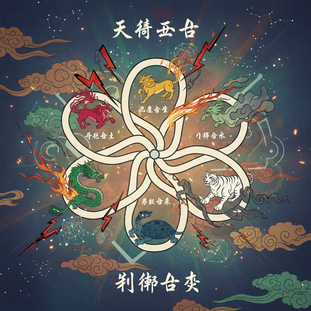 刑衝合害 - 天干五合