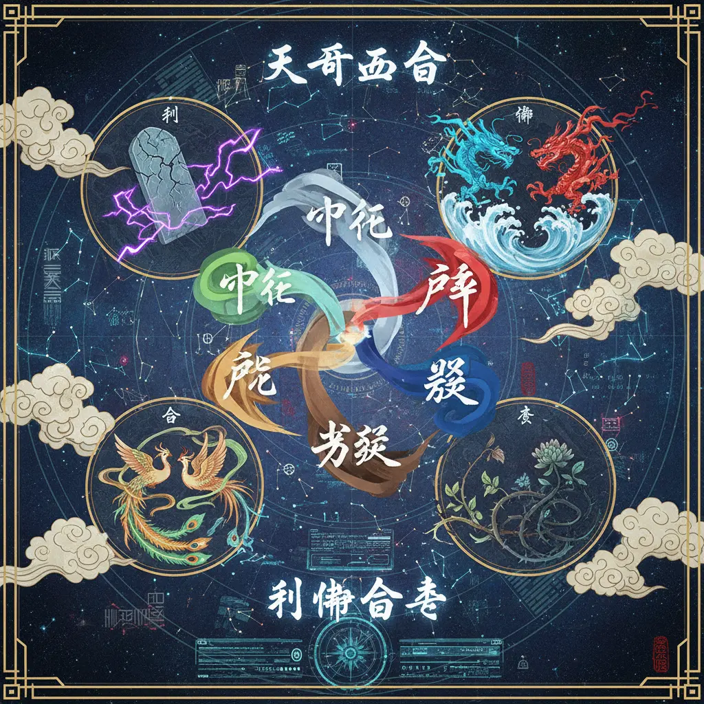 刑衝合害 - 天幹五合