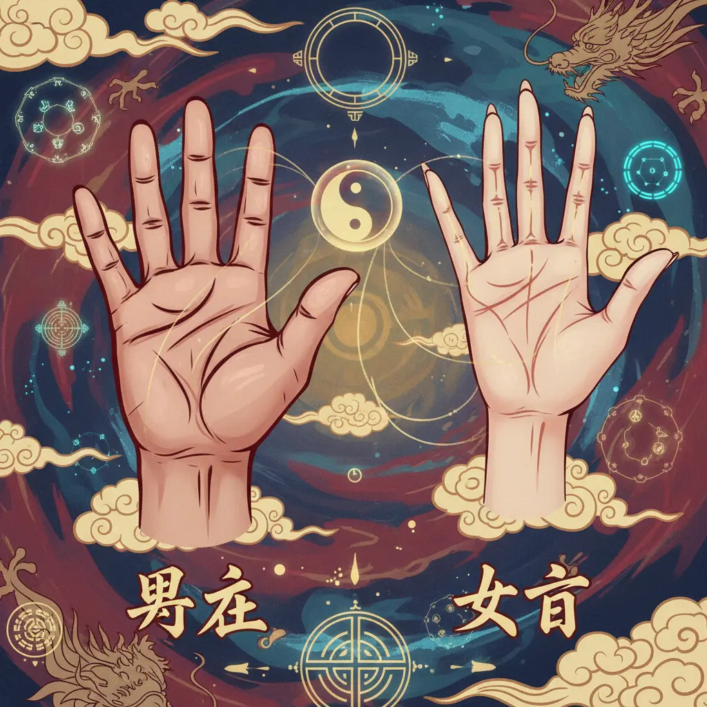 手相學 - 男左女右