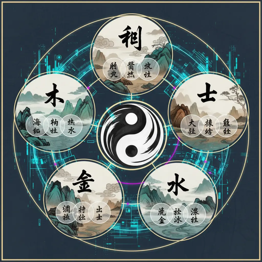 五行分佈 - 納音五行