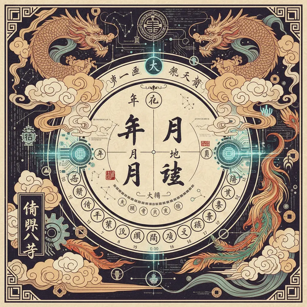 命盤八字 - 八字命盤