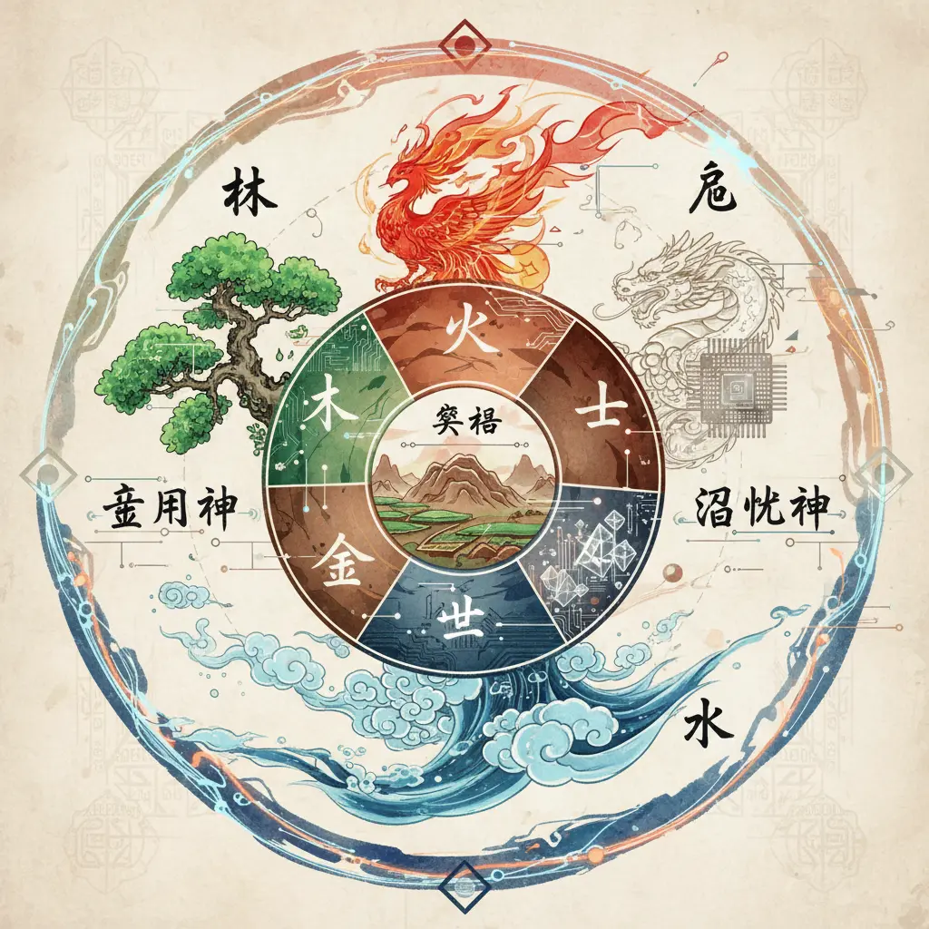 八字格局喜忌 - 五行