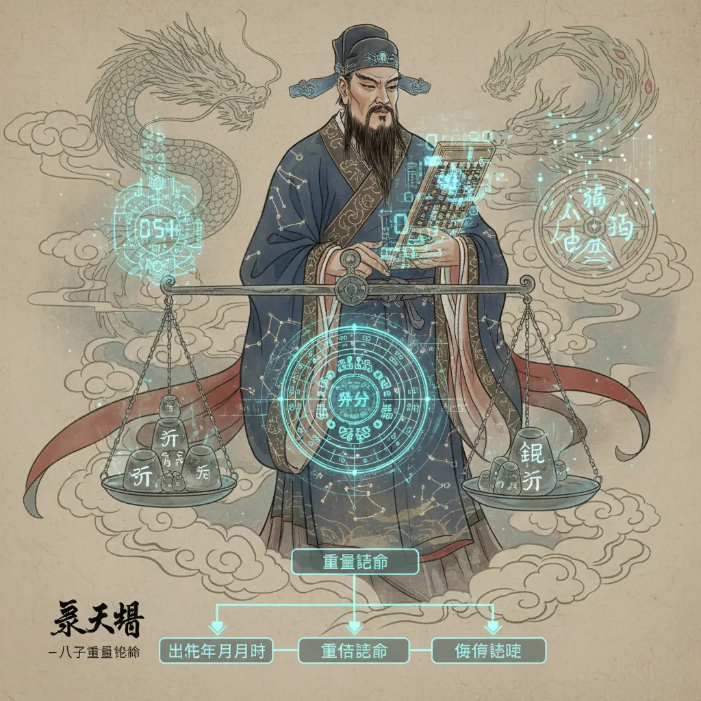 八字重量計算 - 袁天罡