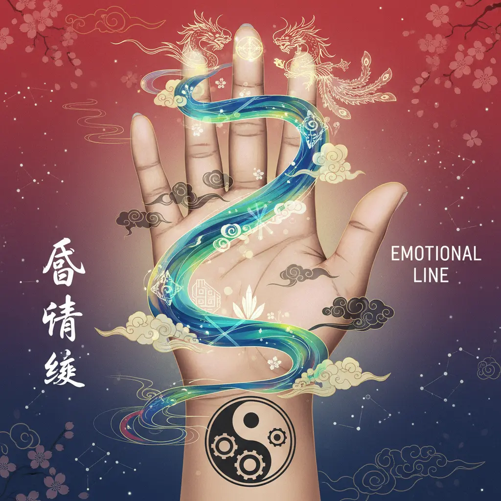 掌相 - 感情線