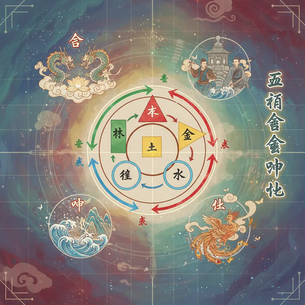 合會沖化 - 五行