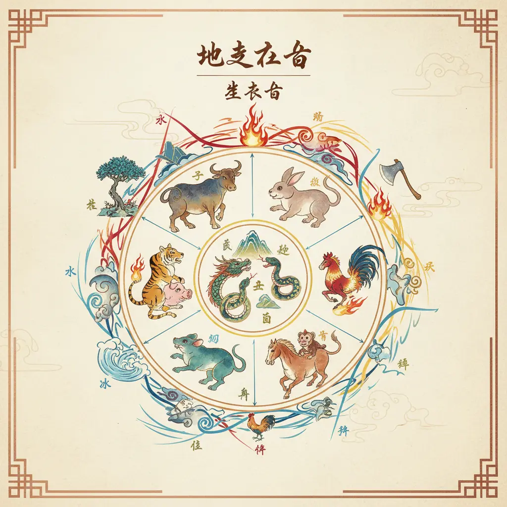 生克合 - 地支六合