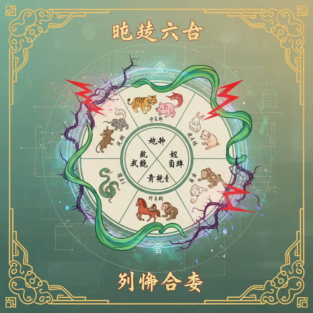 刑衝合害 - 地支六合