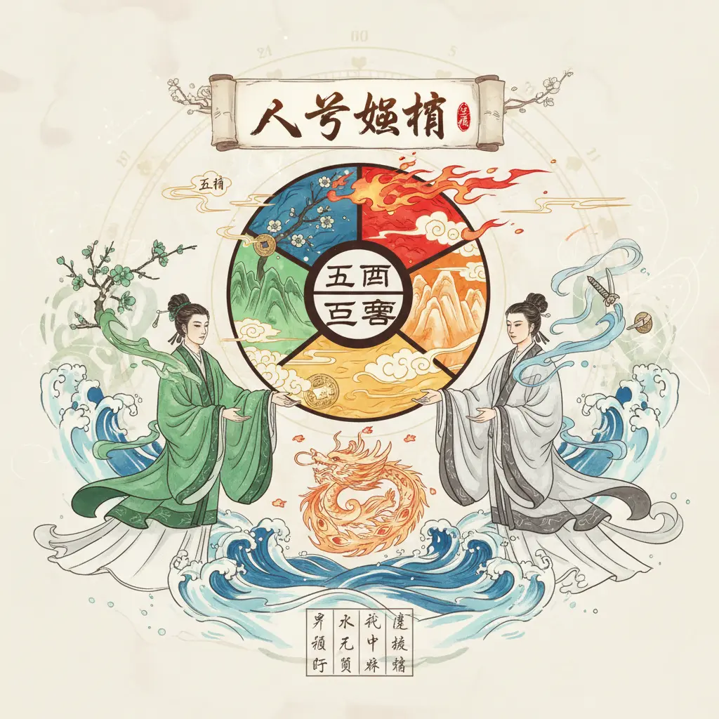 八字婚姻 - 五行