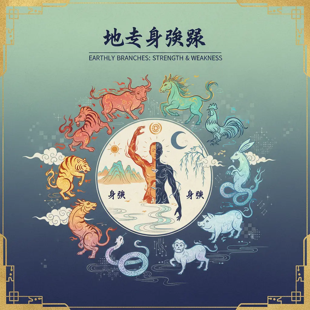 身強弱 - 地支