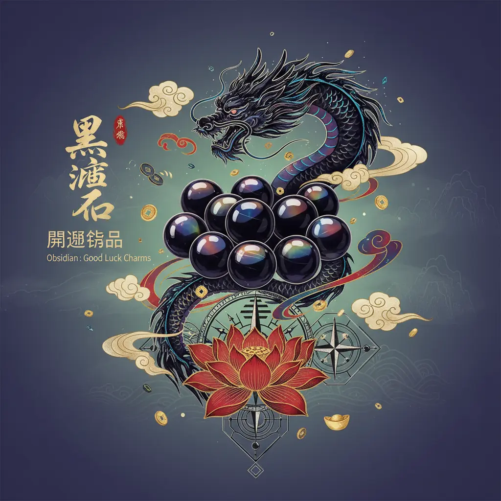 開運飾品 - 黑曜石