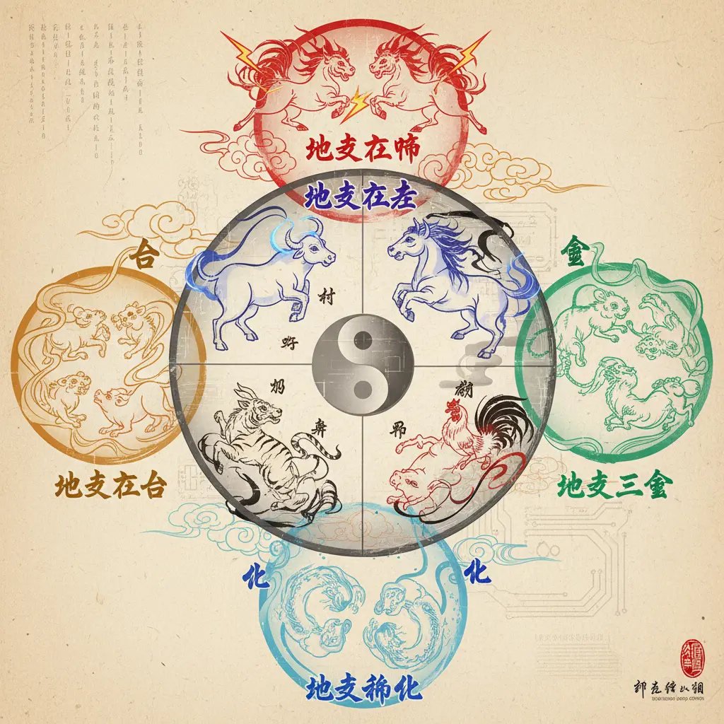 合會沖化 - 地支六害