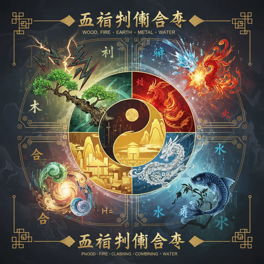 刑衝合害 - 五行