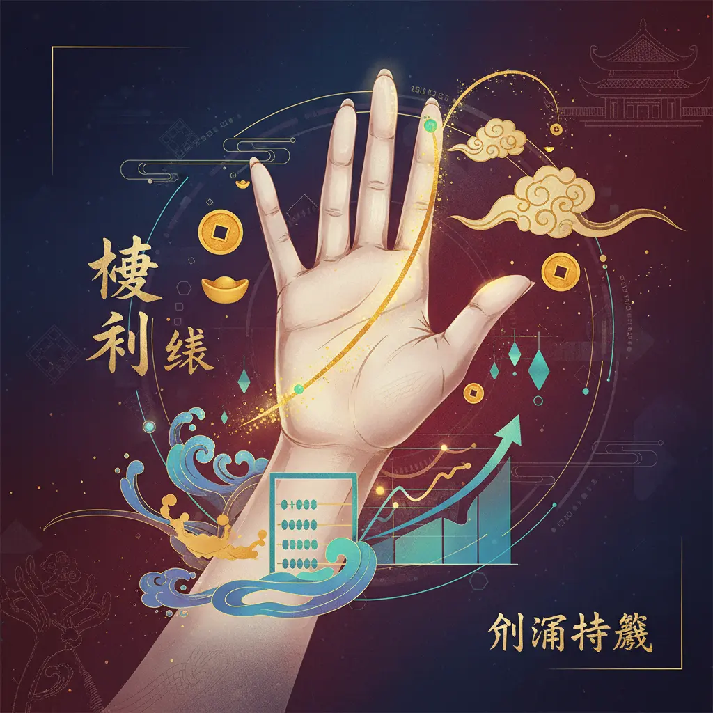 財運特徵 - 橫財線