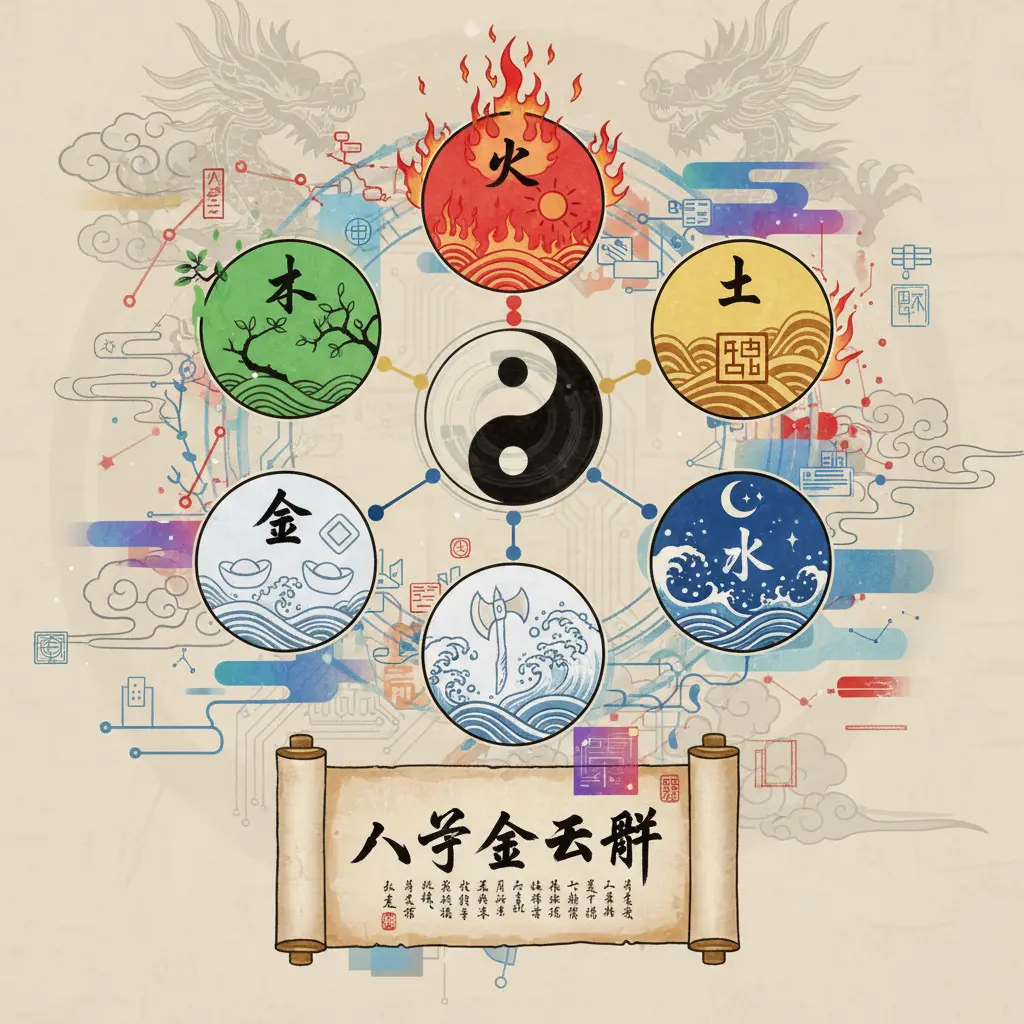 八字金玉賦 - 五行