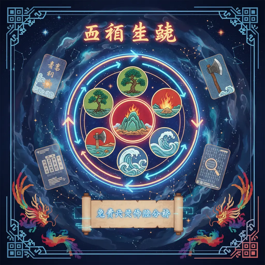 免費八字命盤分析 - 五行生剋