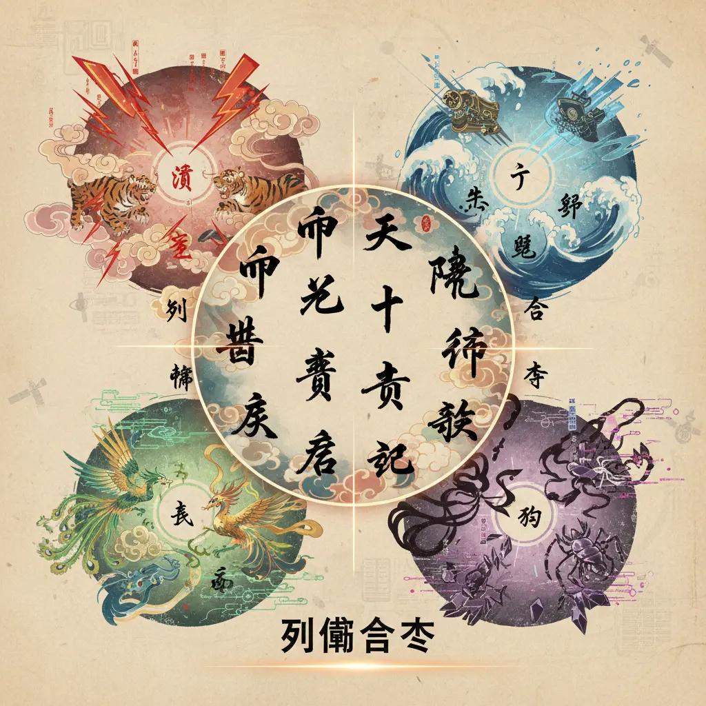 刑衝合害 - 天干