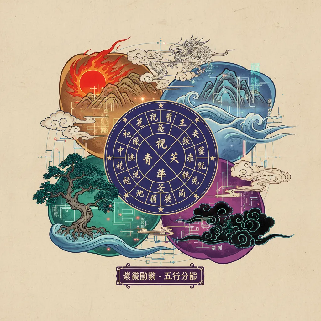 五行分佈 - 紫微鬥數