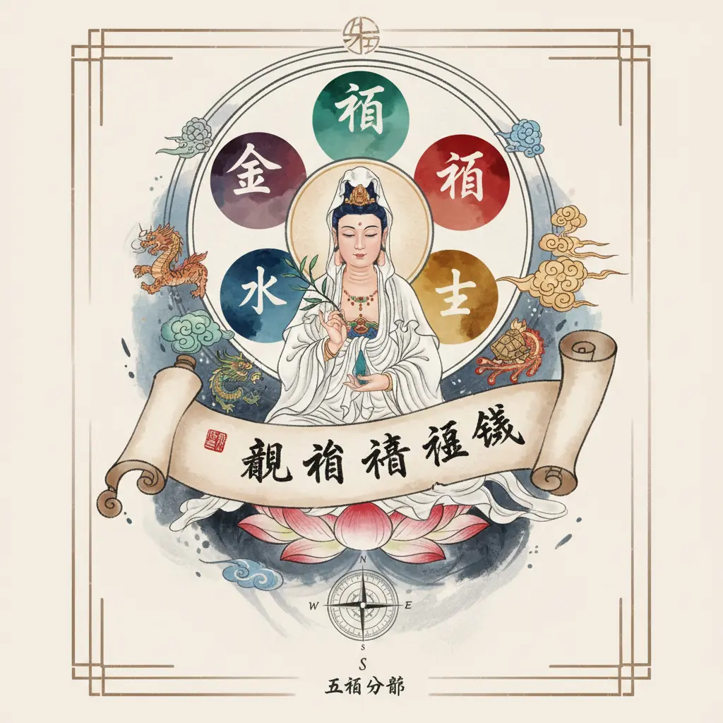 五行分佈 - 觀音靈籤