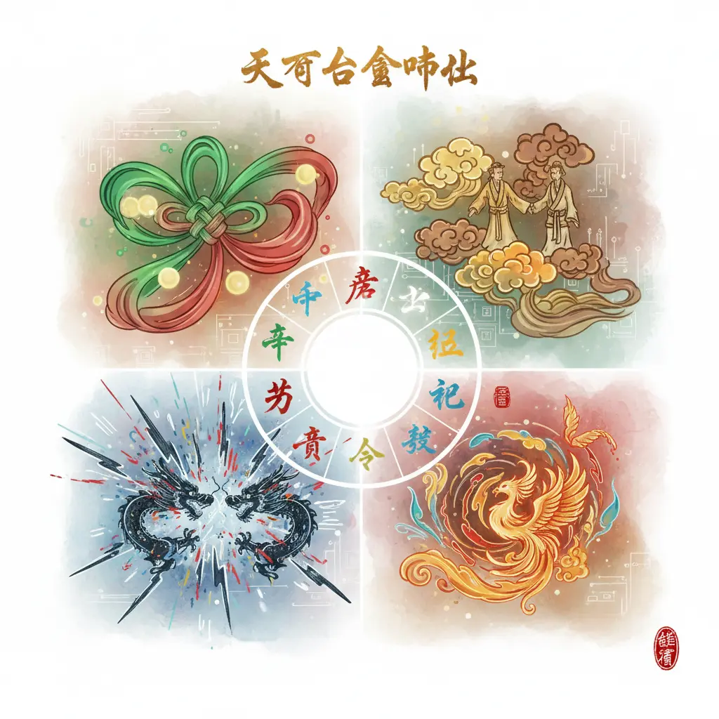 合會沖化 - 天干