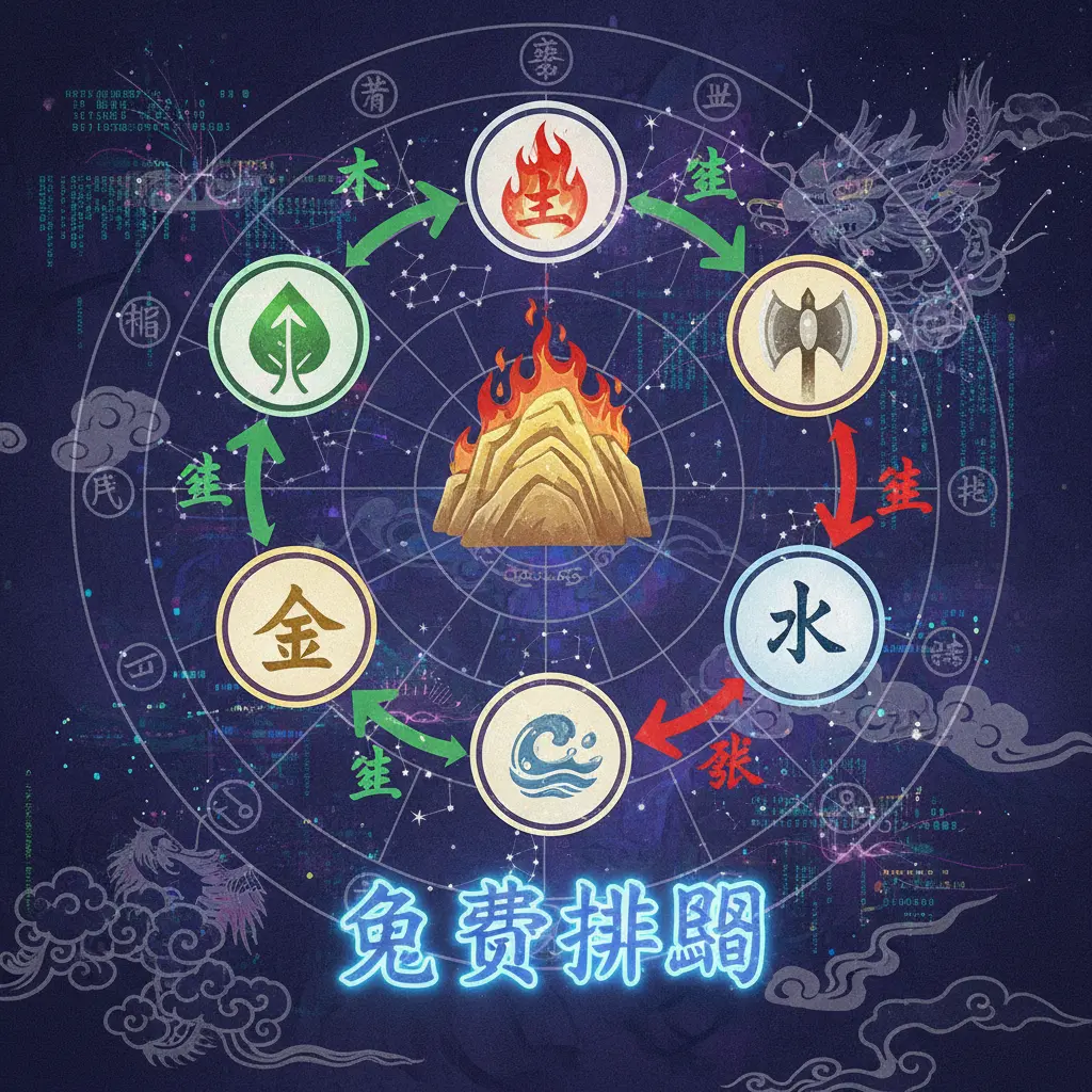 免費排盤 - 五行生剋