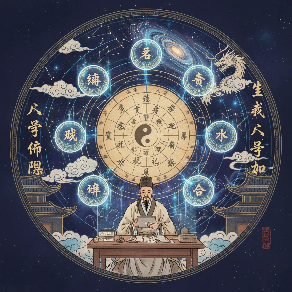 生辰八字占卜 - 八字命盤