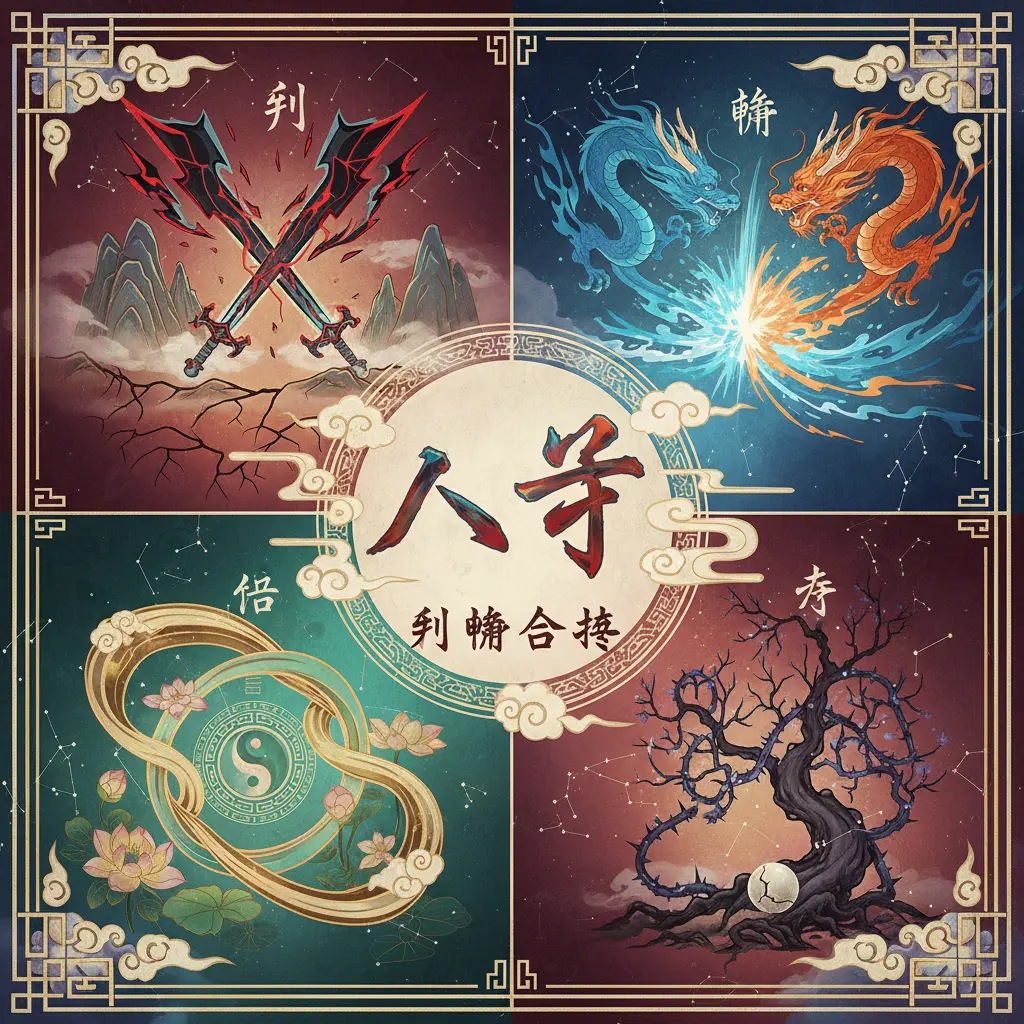 刑衝合害 - 八字