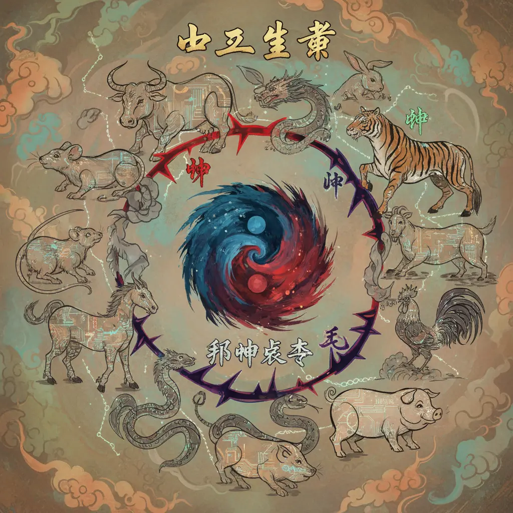 邢沖剋害 - 十二生肖