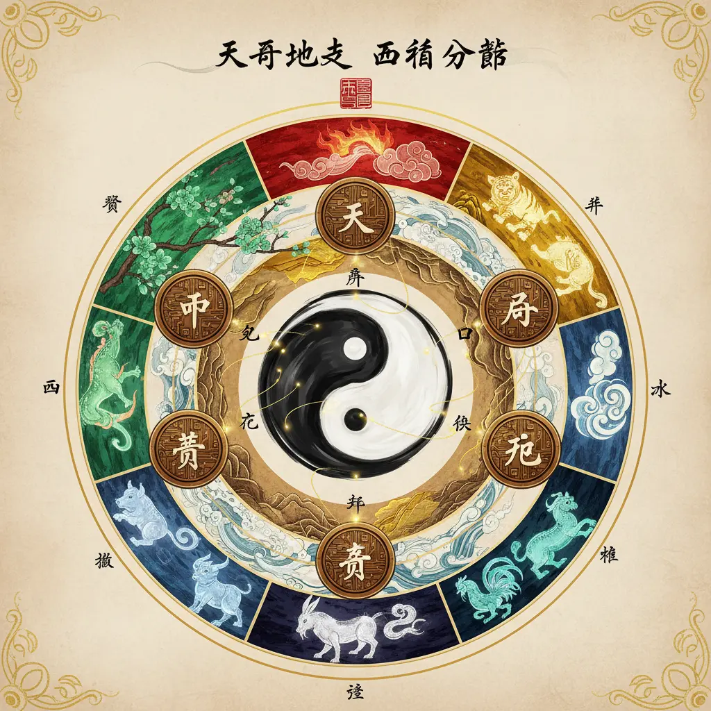五行分佈 - 天干地支